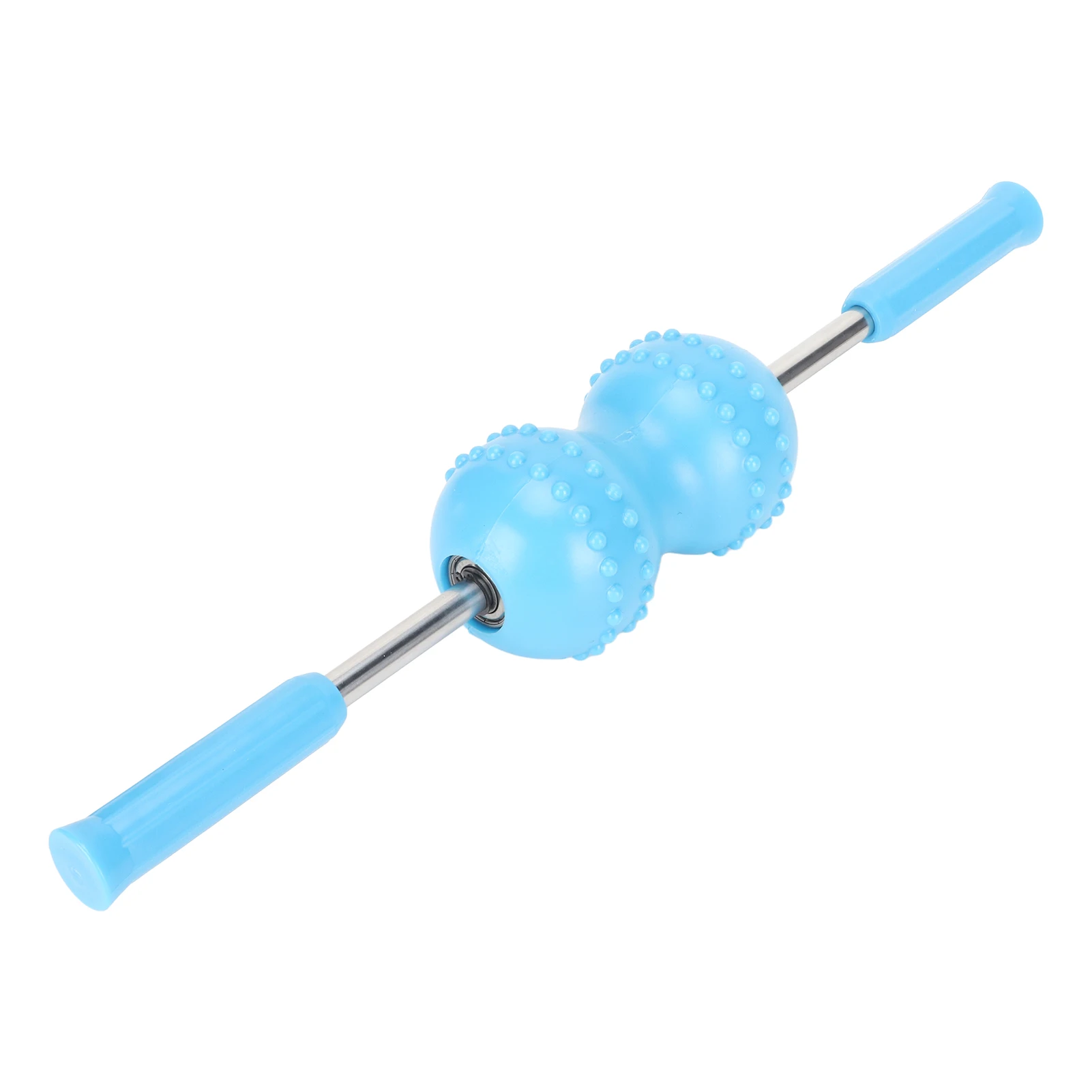 

Ролик для мышц с двумя шариками, глубокое массажное устройство для тканей, уменьшение боли, ролик для Fascia, для ног и шеи