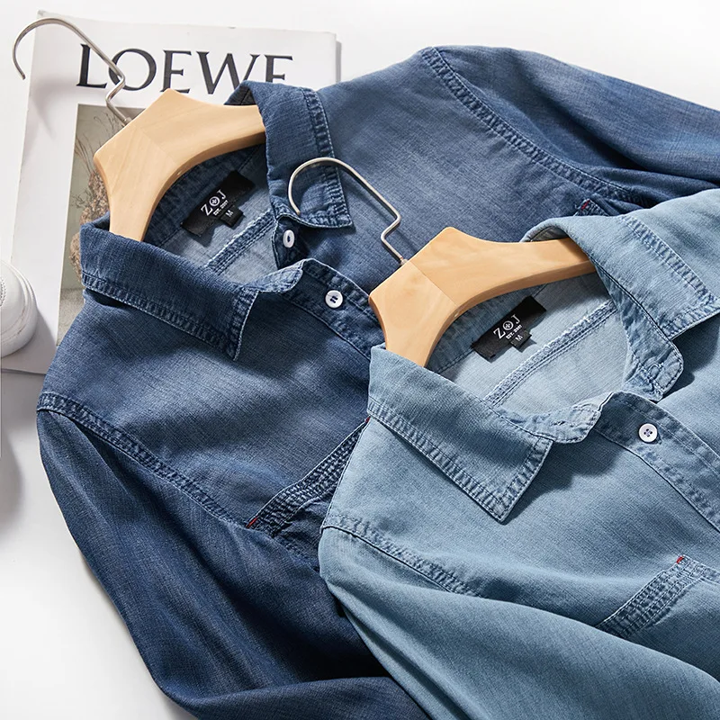 ament przywracania starożytnych sposobów piasek wiosna 2023 джинсовая куртка платье-рубашка новое