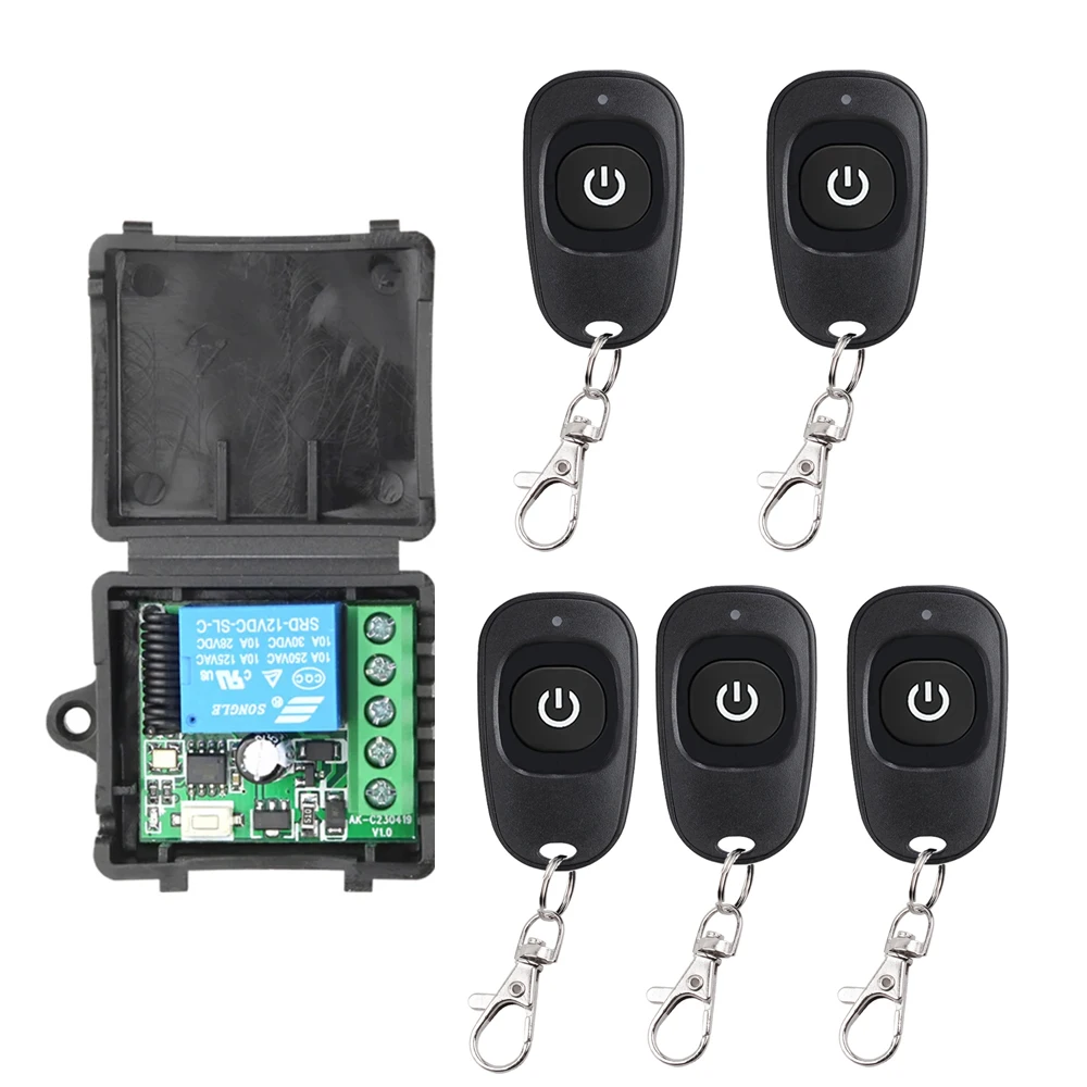 Беспроводной релейный модуль приемник RF EV1527 433 МГц 12В