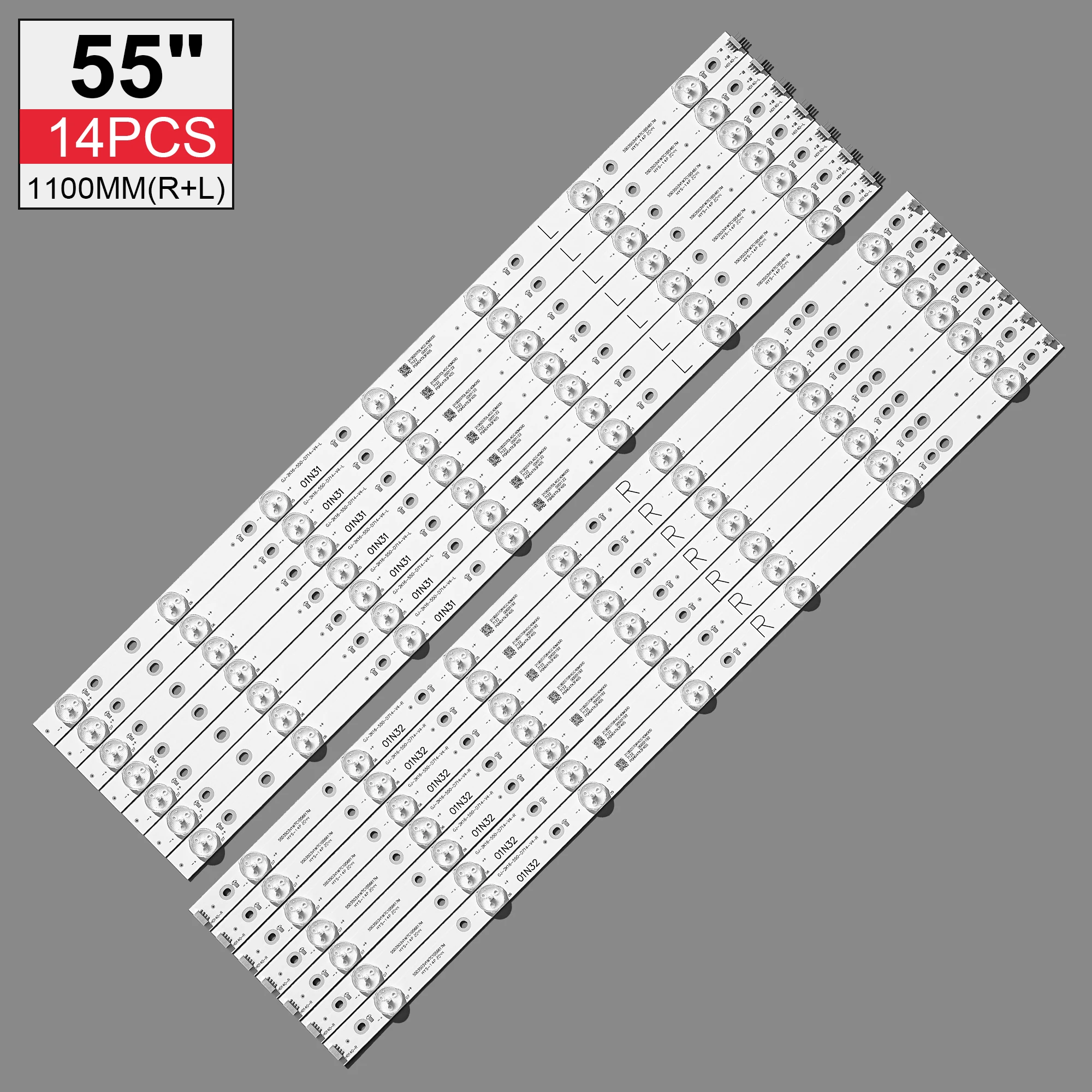 

LED backlight strip(14)for 55PFF5701 55PUS6501 LB55072 55PUS6561 55PUS6581 55PUS6101 55PUH6101 55PUS6401 55PUS7272 01N31 01N32-A