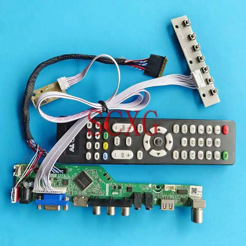 

TV Analog LCD Panel Controller Board Fit LP116WH4-SLN2 LP116WH6-SLA1 1366*768 Kit HDMI-Compatible 11.6" LVDS 40-Pin VGA USB RF