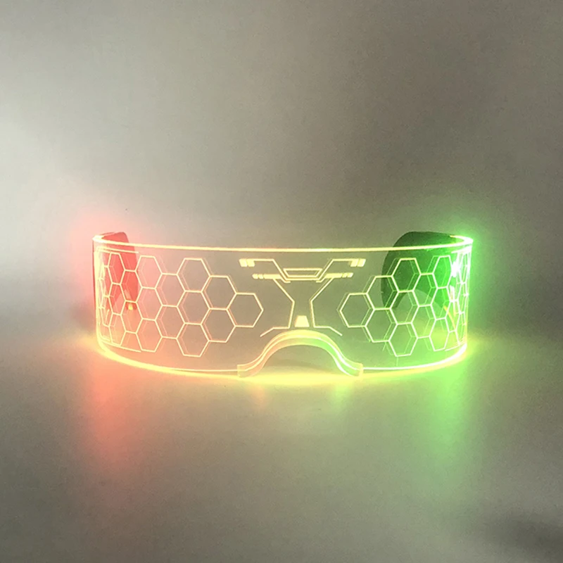 Светодиодные очки YEAHUI EL, многоцветные