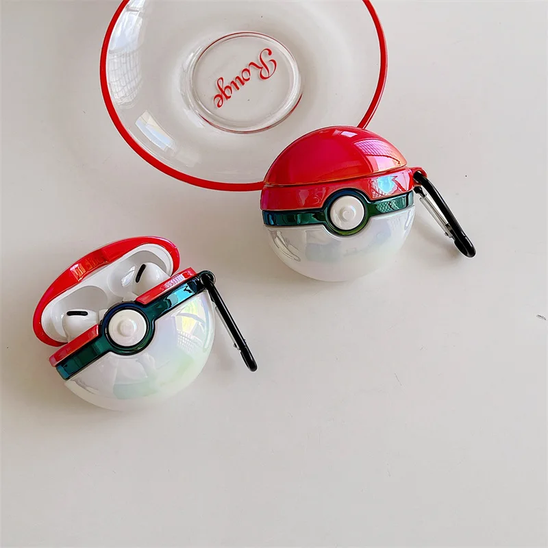 

Anime Poke Ball Colorful Plating Case for Apple AirPods 1 2 3 Pro Case Cover IPhone Bluetooth Earbuds Accessories Airpod Case