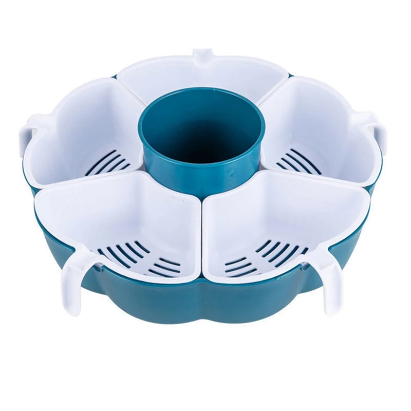 

Multifunctional Rotating Drain Basket Filter Plastic Vegetable Basket Hot Pot Storage Tray Fruit Tray Snack Tray