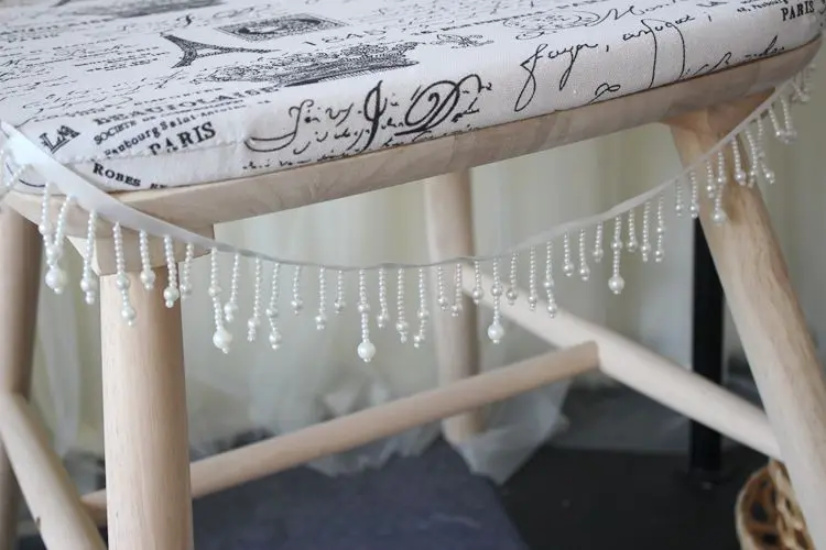 Отделка шелковой бахромой с кисточками кружевная лента жемчужным бисером ткань