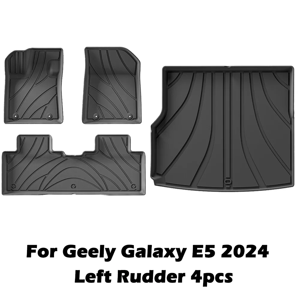 

Для Geely Galaxy E5/EX5 2024 2025 коврик в багажник из ТПЭ, всепогодные грязеотталкивающие и износостойкие полностью закрытые напольные коврики