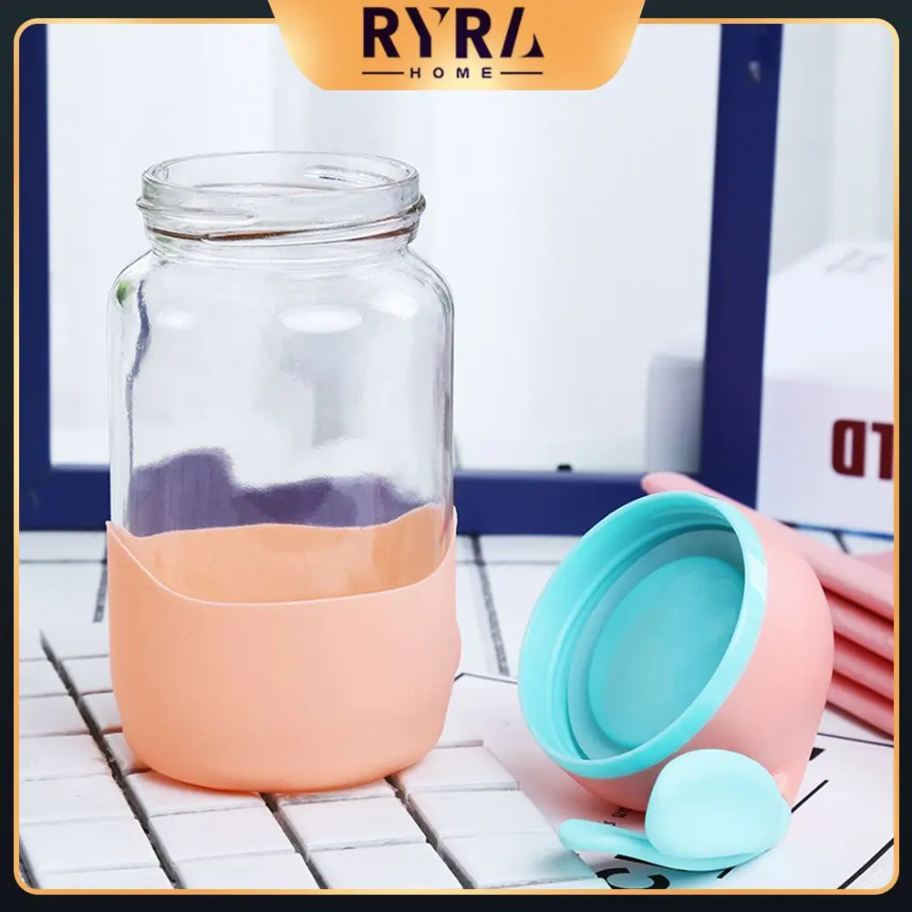 

Student Glass Cup Glass Feeding Cups Handy Water Bottles Cartoon Kitchen Accessories Creative Rabbit Cup 350ml Cute Cup Sealed