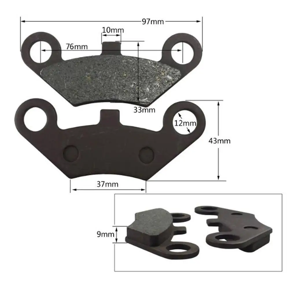 

Front Rear Brake Pads for CF500 500CC X5 X6 X8 U5 ATV 4x4 UTV