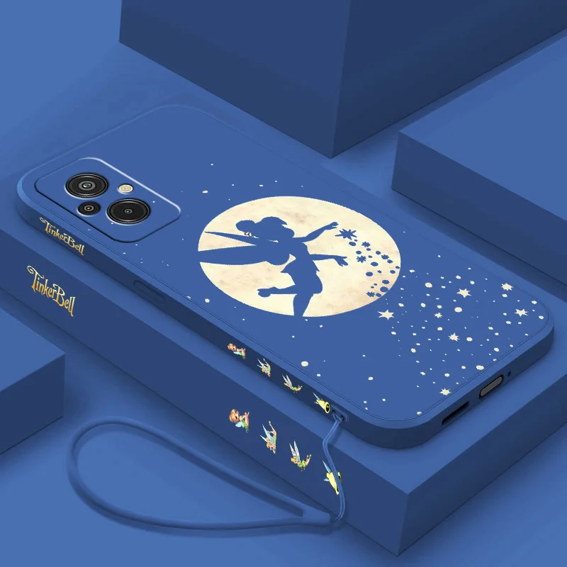 Милый чехол для телефона Disney Tinker Bell Xiaomi Redmi 8 9 10 11 12 13 K20 K30 K40 K50 K60 Pro S A C T X Liquid Left Rope
