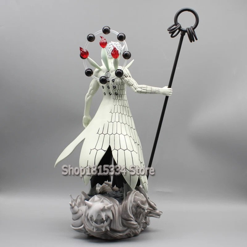 Аниме Наруто Шиппуден фигурки Учиха Обито НАРУТО 40 см ПВХ статуя Коллекция