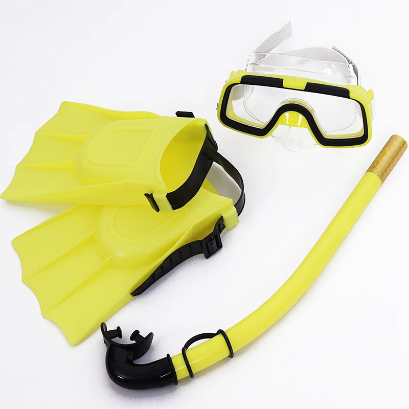 

Swimming Goggle Masks Snorkel Children Diving Mask Set Anti-Fog Fins Kit for Kids Boys Girls Snorkeling Gear Anti Fog