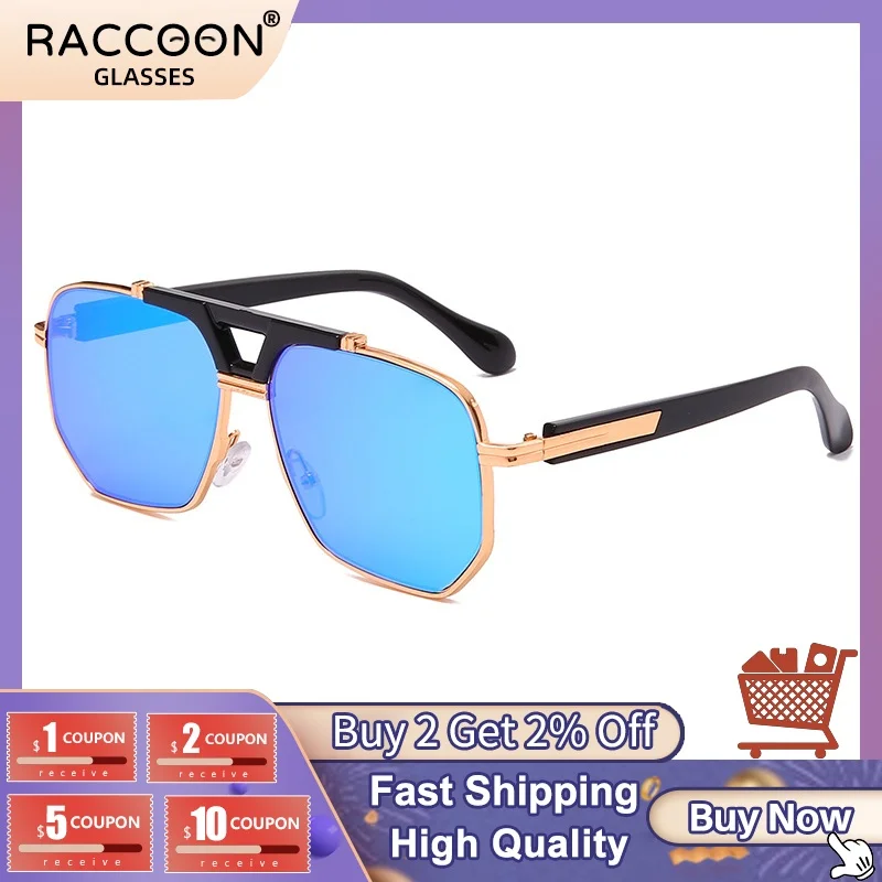 

2022 Fashion Luxury Retro Pilot Oversized Sunglasses For Men Classic Elegant Cool Driving Fishing Uv400 Big Sun Glasses Shades