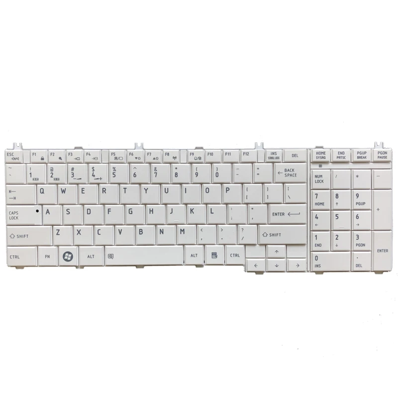 Новинка клавиатура для ноутбука toshiba dynabook T350 B350 США черная/белая - купить по