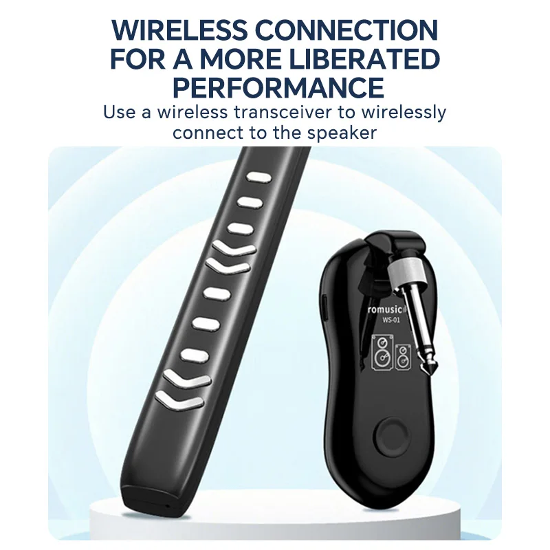 Электронный мини-синтезатор Romusic перезаряжаемый со съемным мундштуком для детей