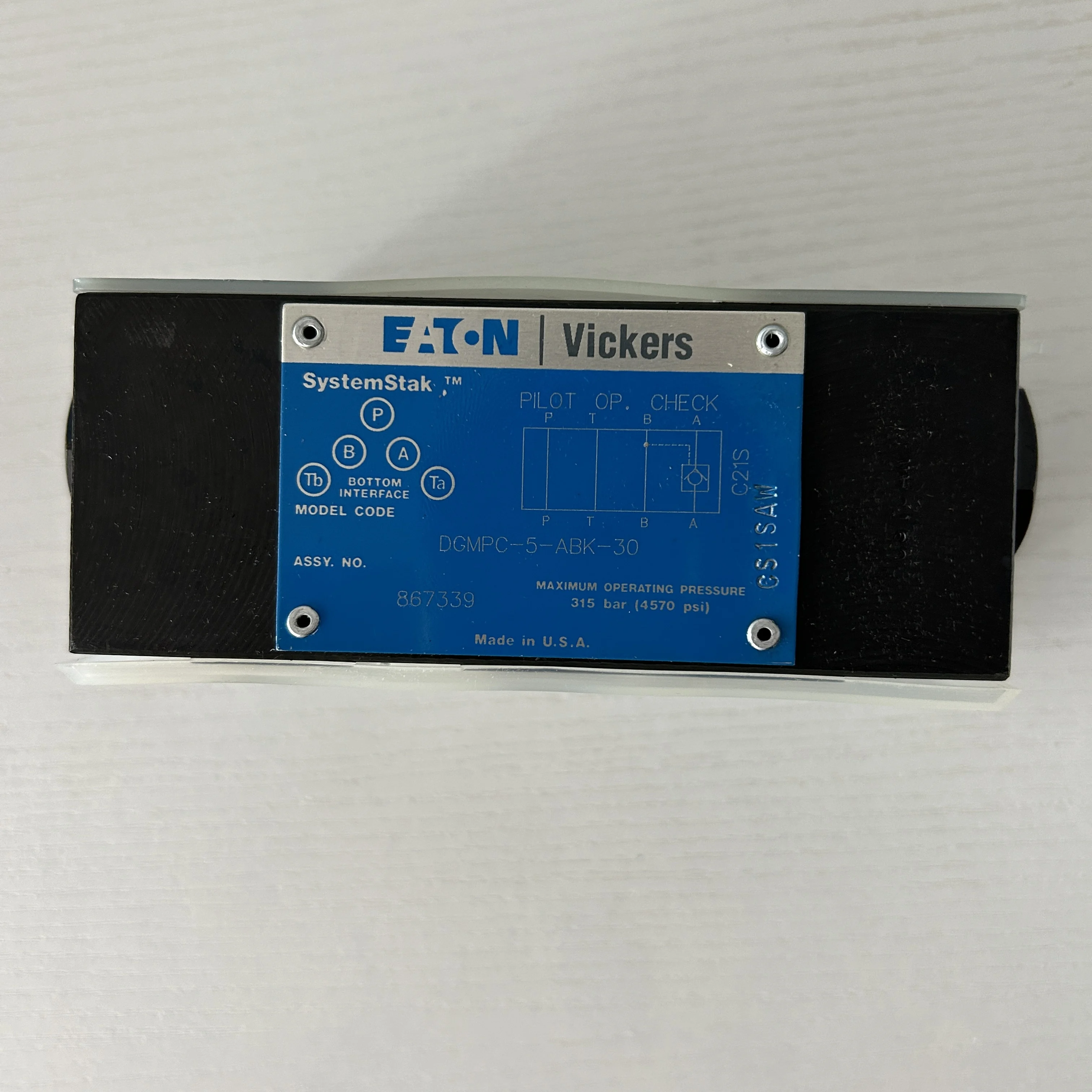 DGMPC-5-ABK-30 гидравлический односторонний клапан DN10 с максимальным давлением 315 бар