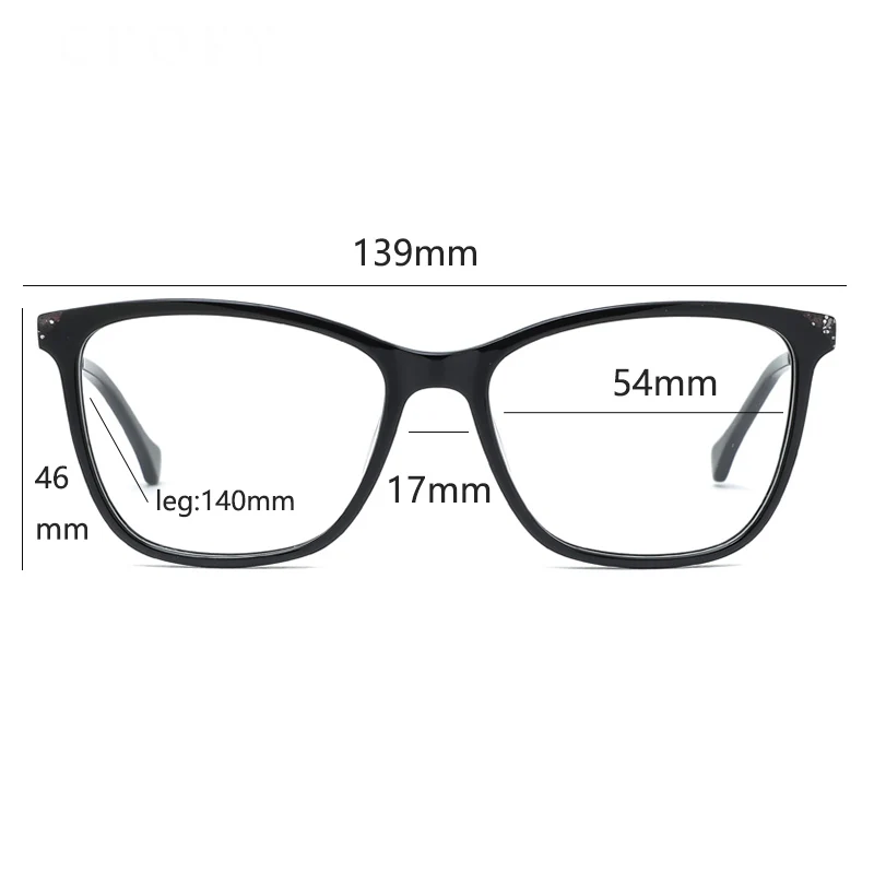 Ceofy ацетатная Женская оправа для очков винтажная квадратная Повседневная