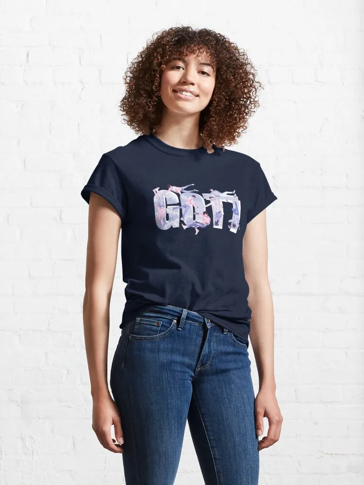 Классическая футболка Got7 повседневные футболки с круглым вырезом уличная одежда