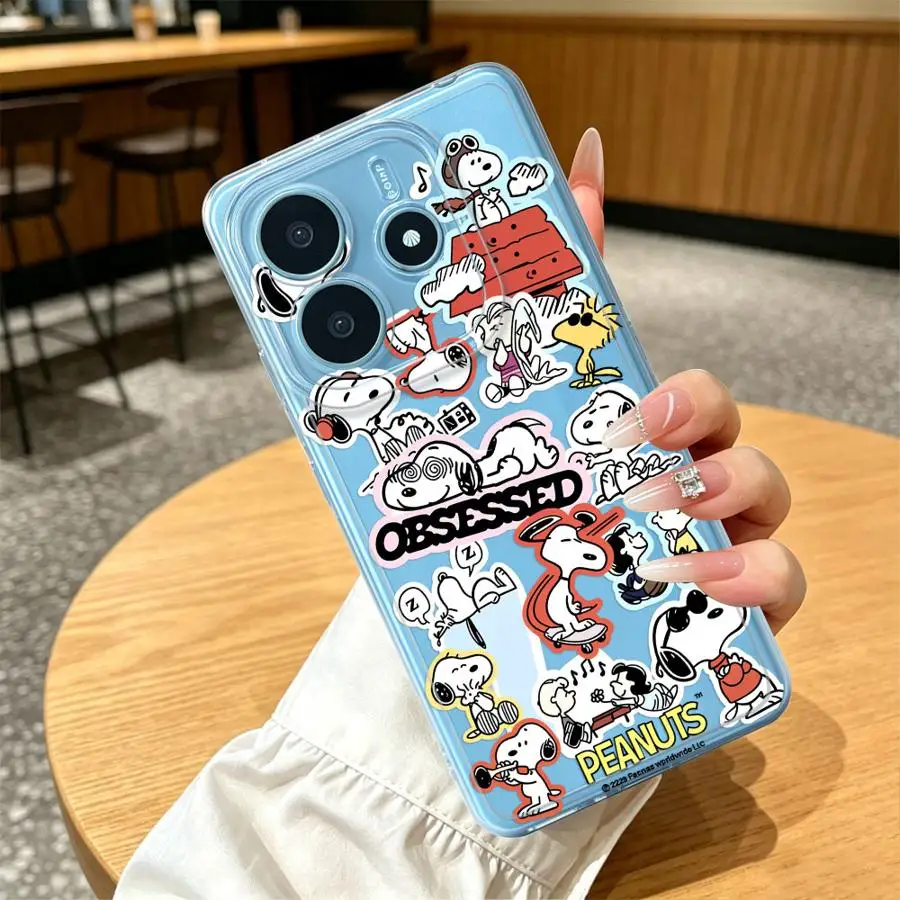 Фото Чехол для Xiaomi Redmi Note 15 14 Pro Plus A4 9 10 13C Note 13 12S 11 15Pro 12 14C 11S, мягкий чехол для телефона, Hot Funny Dog S-noopys №5