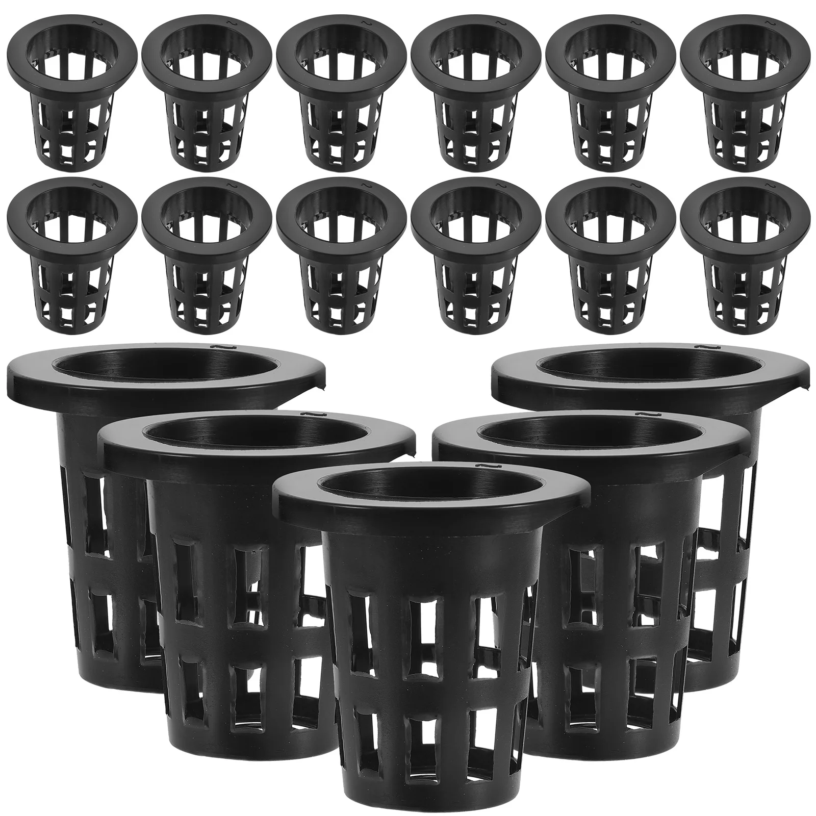 

50 Pcs Flowerpot Soilless Cultivation Plastic Pots Hydroponic Planting Baskets