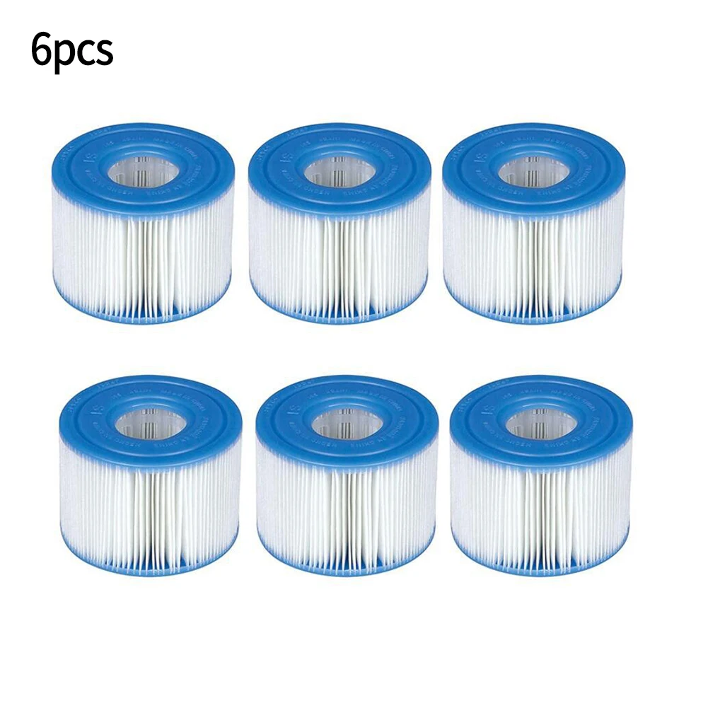 

6Pcs For Intex PureSpa Type S1 Pool Cartridges Inflatable Hot Tub Filter 29001E Swimming Pool Accessories