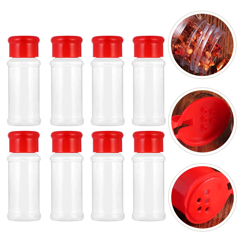 

Seasoning Jar Pepper Shaker Salt Container Bottle Shakers Sugar Box Storagebottles Dispenser Empty Jars Condiment Clear Portable