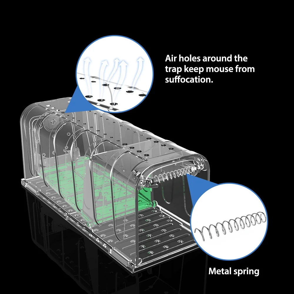 2 шт. многоразовые ловушки для мыши и грызунов упаковки