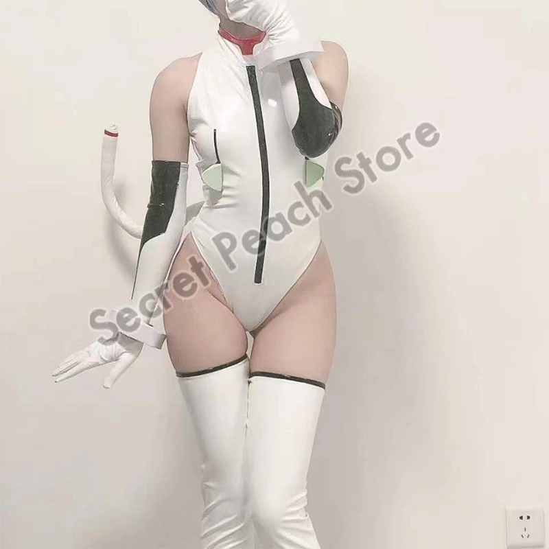 Латексный костюм кошки для косплея красивые эва купальник с латексными носками и