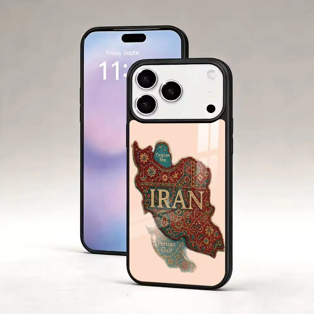Чехол для телефона с дизайном «История Ирана: Шахи и искусство» для iPhone 17, 16, 15, 14, 13, 12, 11 Plus, Pro. Поддерживает магнитную беспроводную зарядку. (art.: 3920dc50064cd) - 3920dc50064cd