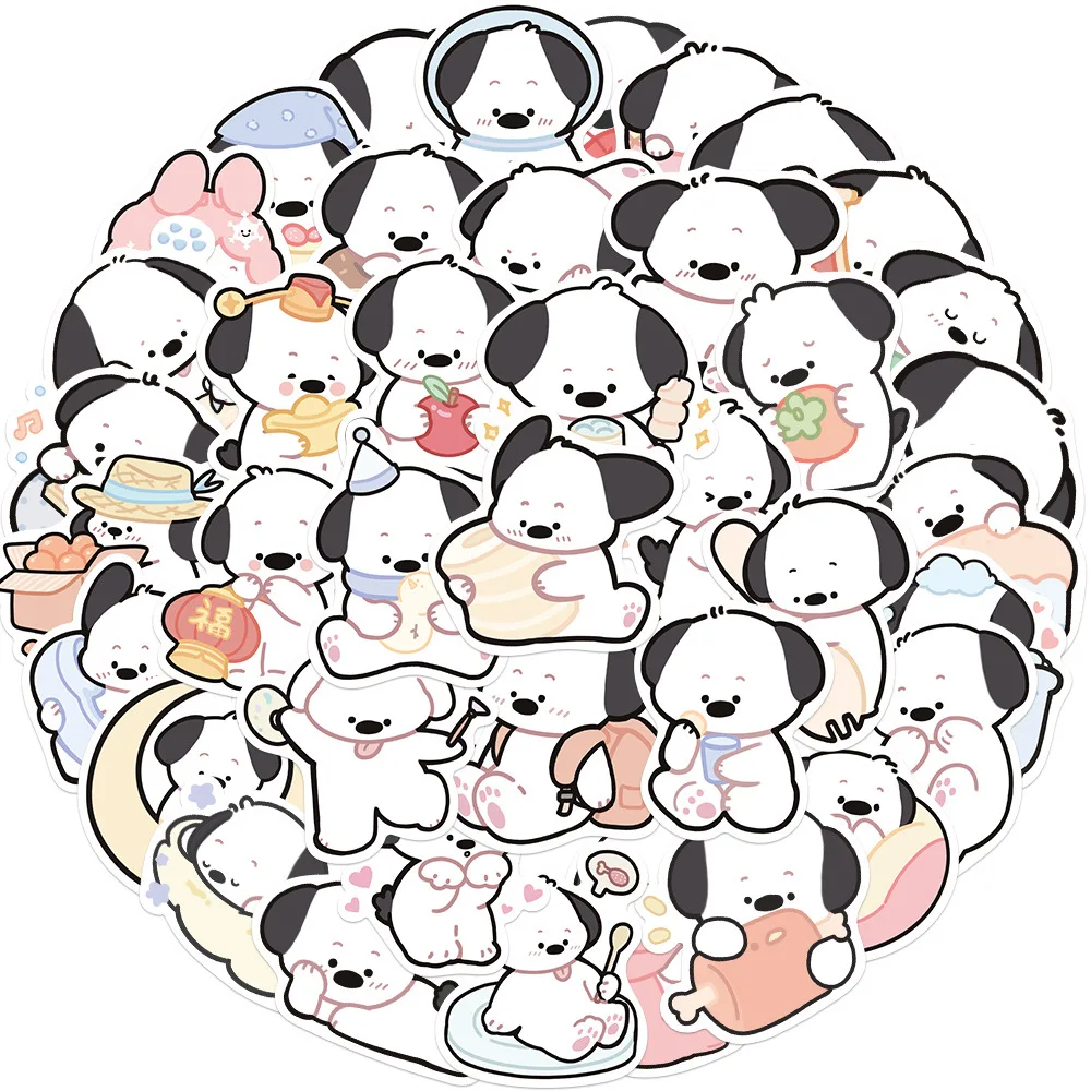 

10/30/40PCS Cartoon Pug Puppy Stickers Kawaii Decoration Suitcase Laptop Scrapbooking Phone Stationery Funny Dog Sticker Gift