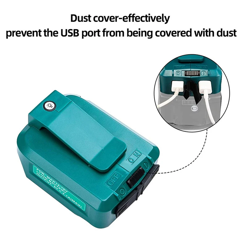 Адаптер для зарядного устройства USB для Makita ADP05 BL1815 BL1830 BL1840 BL1850, литий-ионный аккумулятор 14,4-18 в, адаптер питания, товары для дома