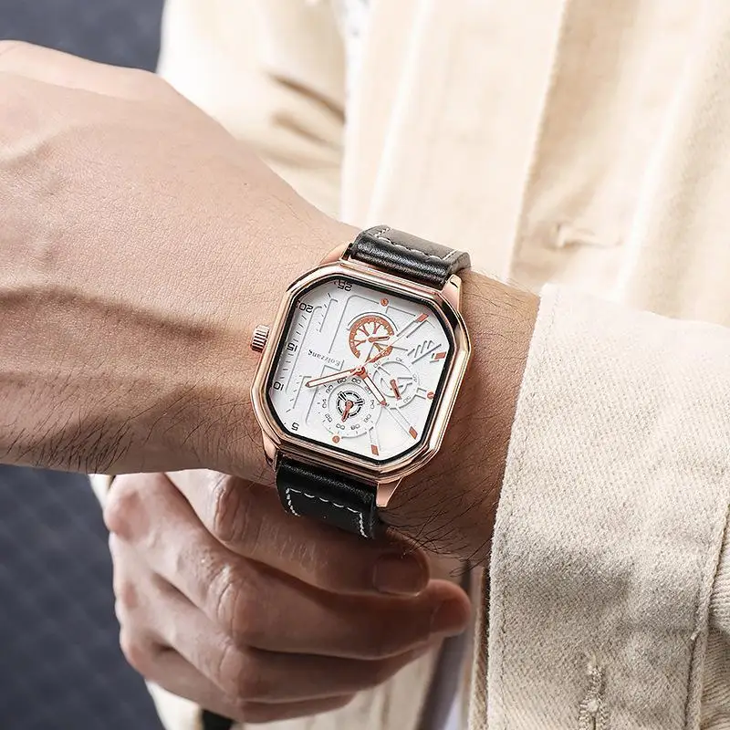 Enlarge 2022 Minimalist Men's Fashion Ultra Thin Watches Simple Men Business Stainless Steel Mesh Belt Quartz Watch relogio masculino