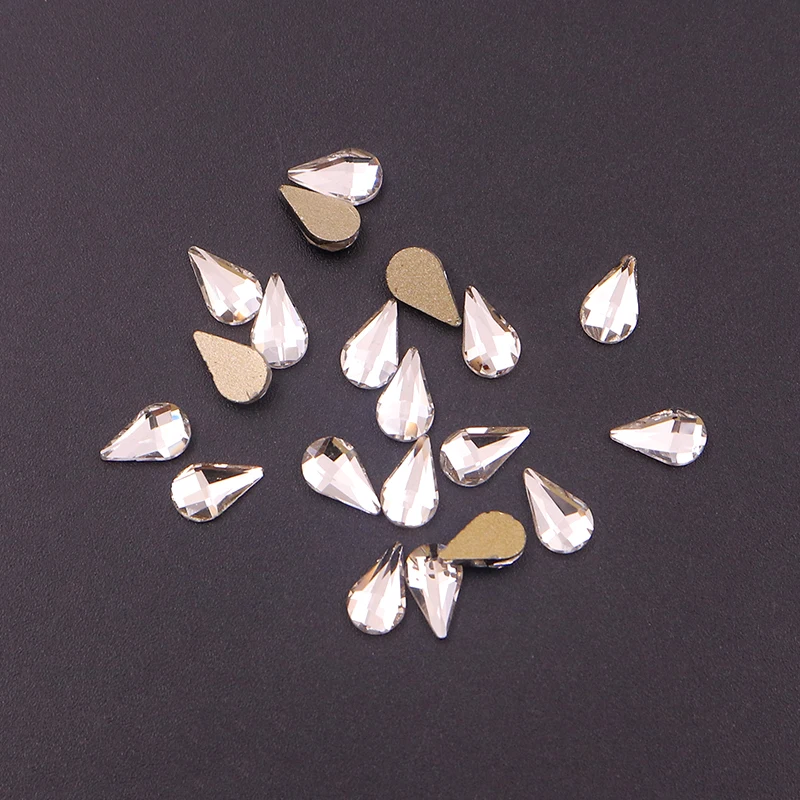 10pc Crystal Shiny 3D Nail Art Rhinestones Flatback AB Colorful Horse Eye/Waterdrop/Football/Diamond DIY Decor Charms | Красота и