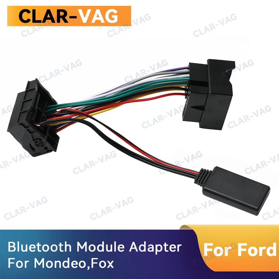 Модуль приемника Bluetooth 5,0 с кабелем адаптера кабель AUX для Ford Focus Mondeo 6000cd 6006cdc 5000cd Plug and Play