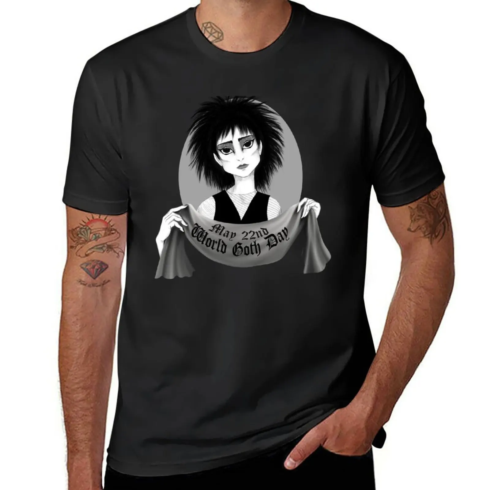Новая футболка с надписью World Goth Day Siouxie