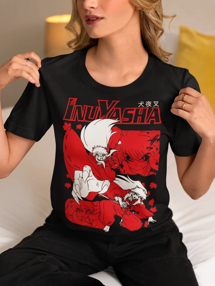 Футболка Red Moon Inu Yasha Sesshomaru Inuyasha забавная аниме Подарочная рубашка все размеры