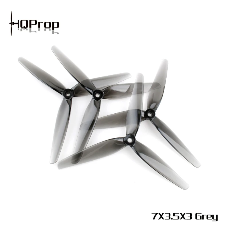 2 пары 3-лопастной пропеллер HQPROP 7X3.5X3 7035 для радиоуправляемых FPV-гоночных дронов