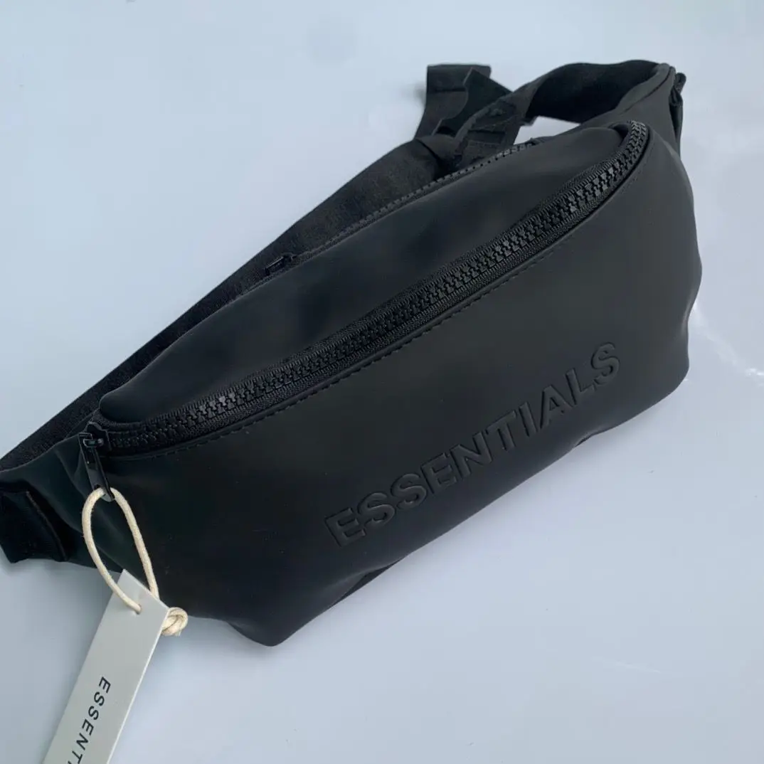 ESSENTIALS Fashion Waist Bag Men High Quality Pu Leather Street Trend Waterproof Casual Chest Pack Travel bag Unisex Belt Bag