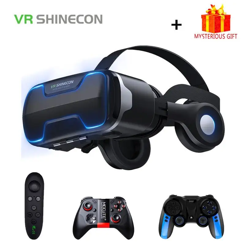 

Шлем виртуальной реальности VR Shinecon Viar, 3D очки, гарнитура виртуальной реальности для смартфонов iPhone, Android, бинокль