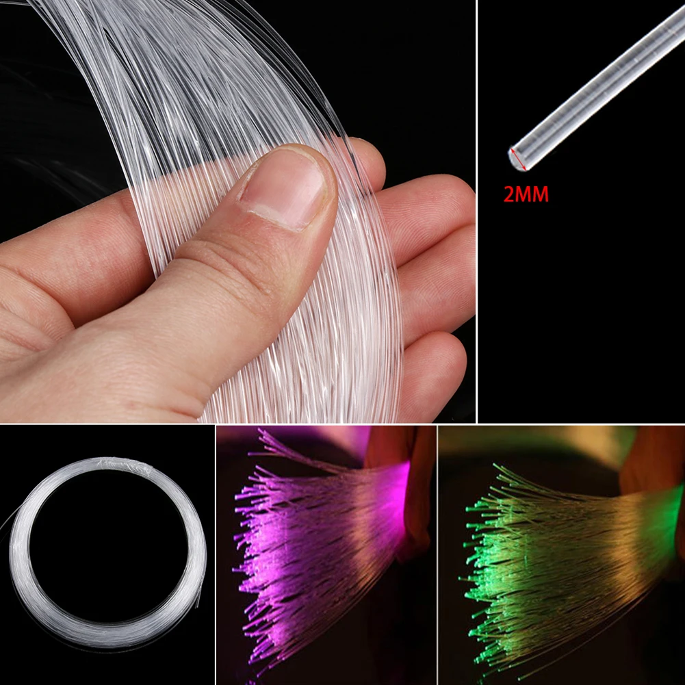 

Durable High Quality Home Optic Fiber Cable LED Strip Decoration Transparent Energy Saving Wire Glow 1/2/3meter