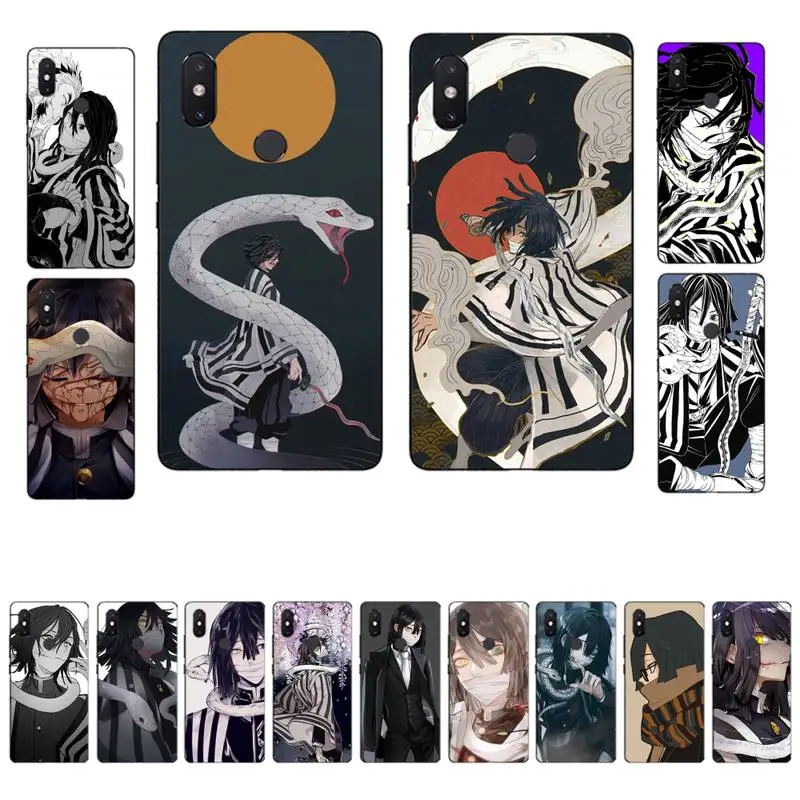 

MaiYaCa Demon Slayer Iguro Obanai Phone Case for Xiaomi mi 8 9 10 lite pro 9SE 5 6 X max 2 3 mix2s F1