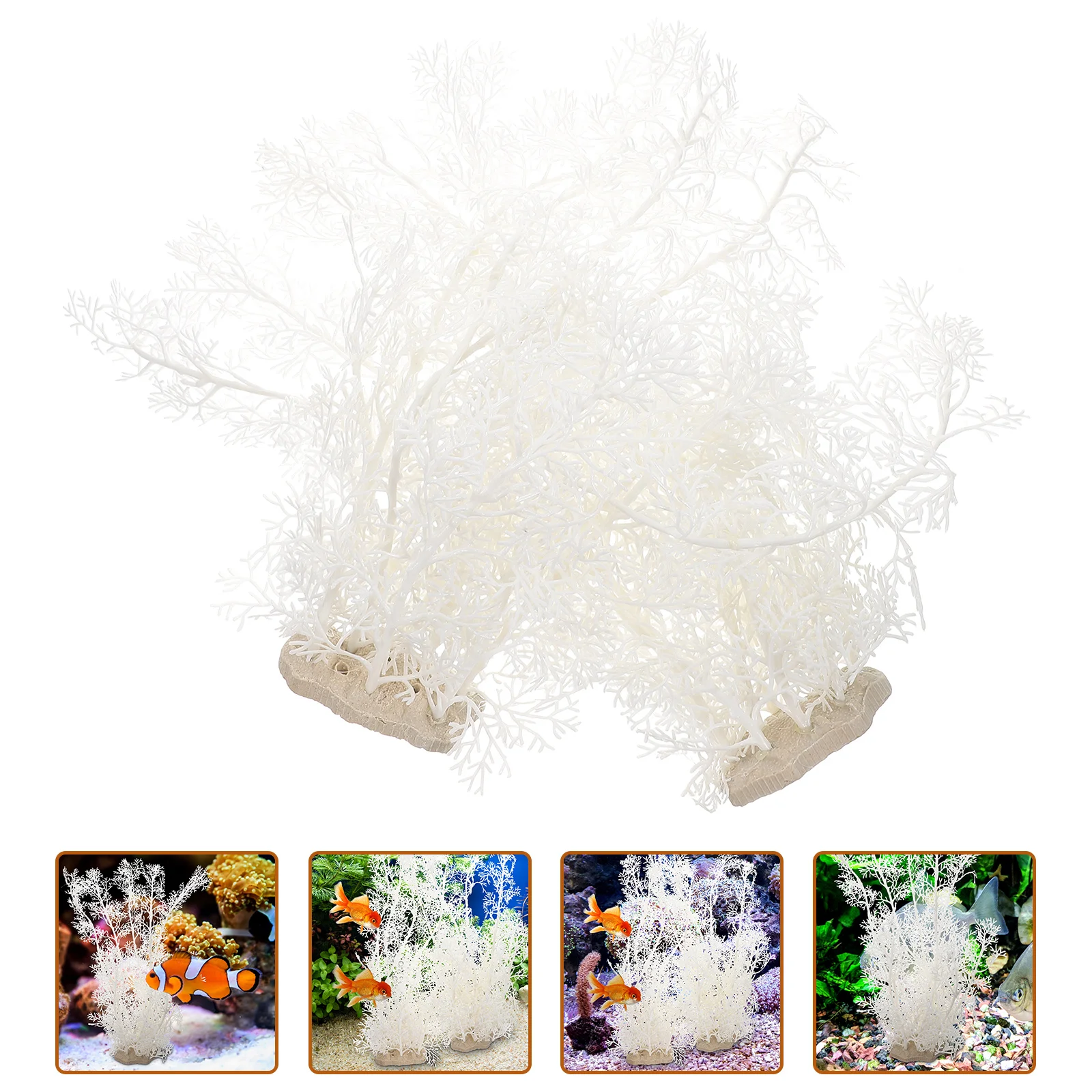 

Aquarium Landscaping Fish Tank Plants Plastic Aquatic Freshwater Betta Decorations Silk