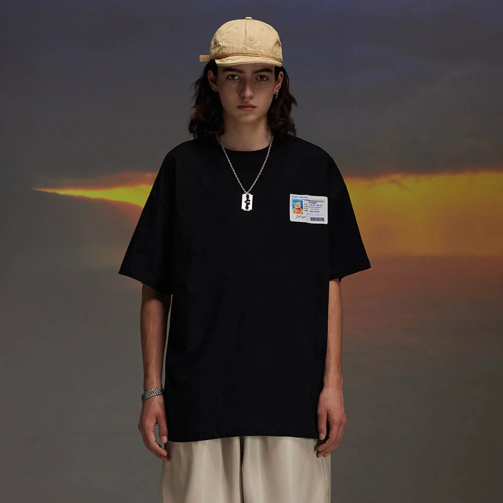 

Футболка мужская оверсайз в стиле Харадзюку, винтажная Готическая рубашка в стиле Харадзюку, короткий рукав, топ в стиле ретро, темная уличн...