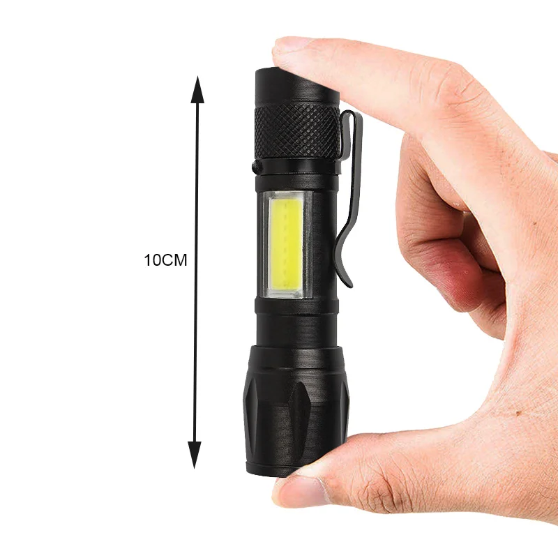 Встроенная батарея XP-G Q5 Zoom Focus Mini Led Flash светильник фонарик 2000 люмен регулируемая