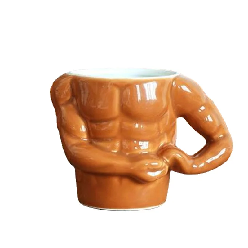 

Creative Muscle Man Mug Ceramic Coffee Cup Ceramic Mug Creative Personality Water Cup Ceramic Cup Birthday Gift