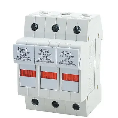 SENKA ELECTRIC AC 380 В/690 В 32 А 10x38 мм цилиндрический держатель предохранителя 3P RT18-32X