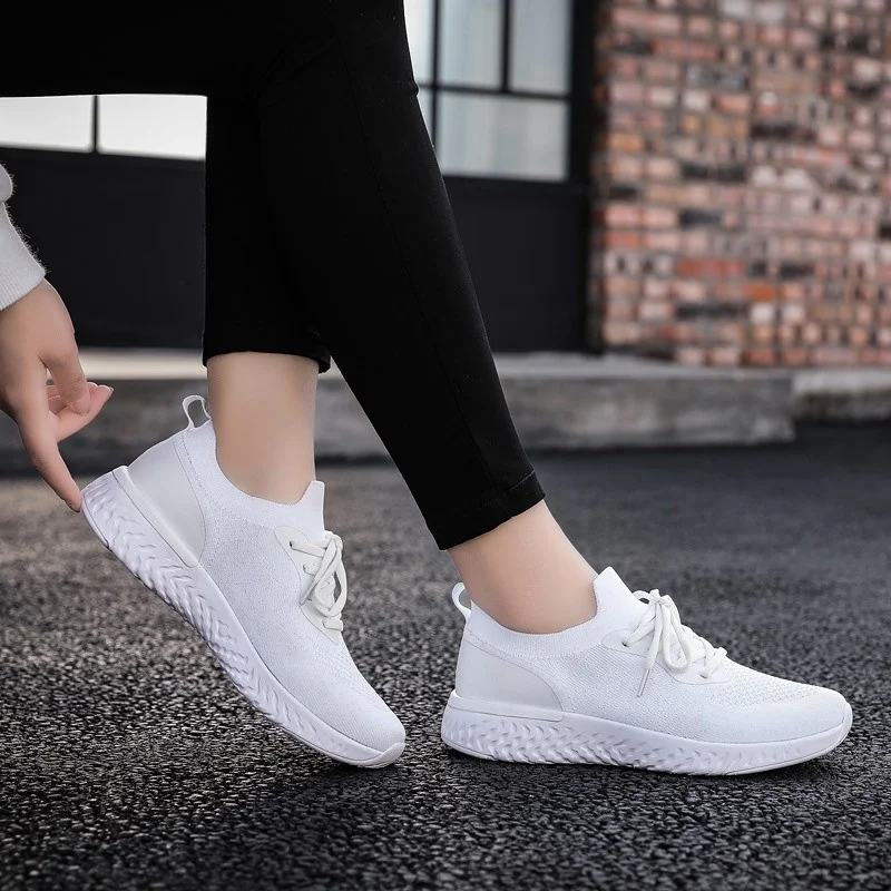 Xiaomi SALUDAS Sneakers for Men Stretch Knitted Sock Shoes Soft-soled Loafers Comfortable Big Size 46 Fitness Jogging Sneakers