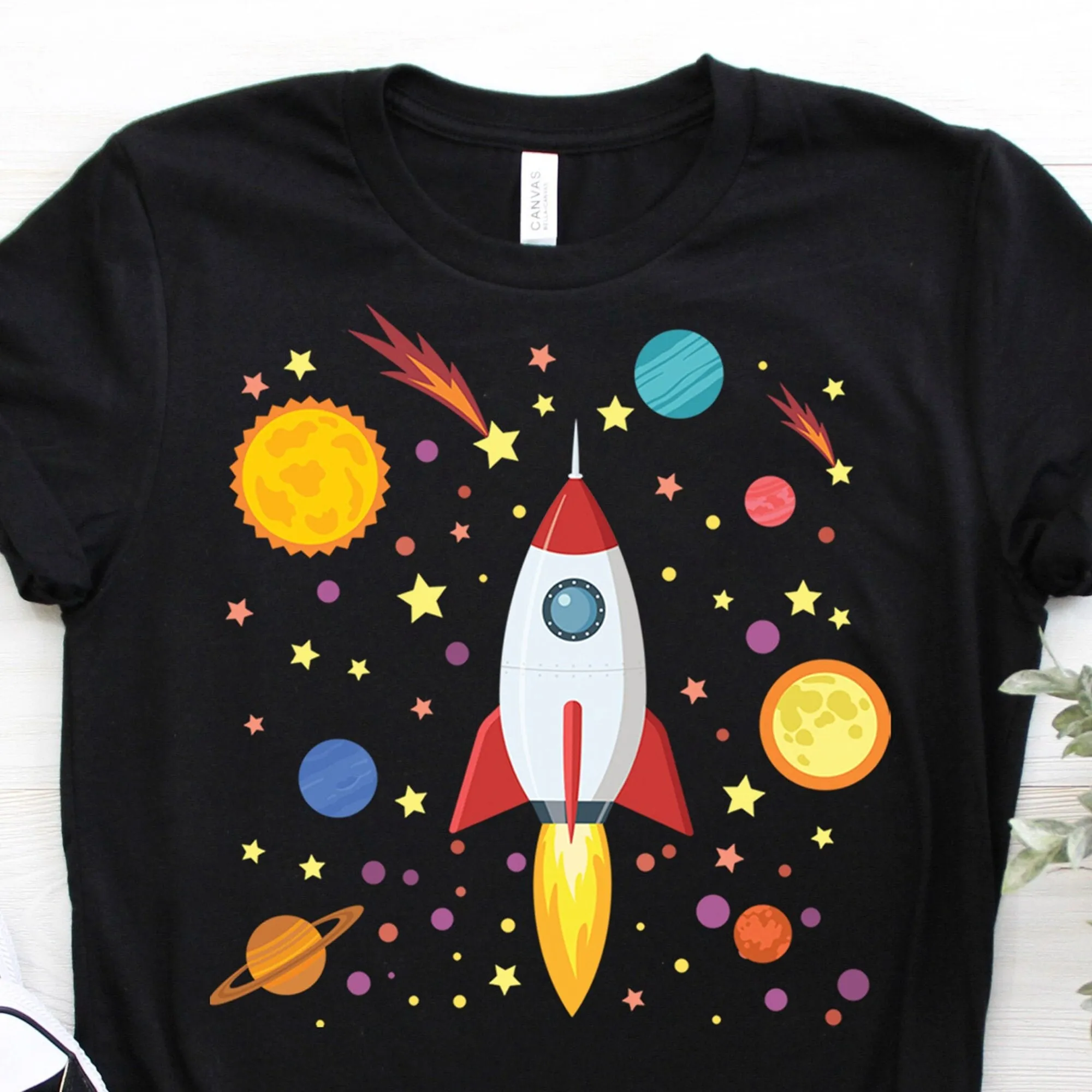 Астрономическая футболка с изображением солнечной системы карликовых планет