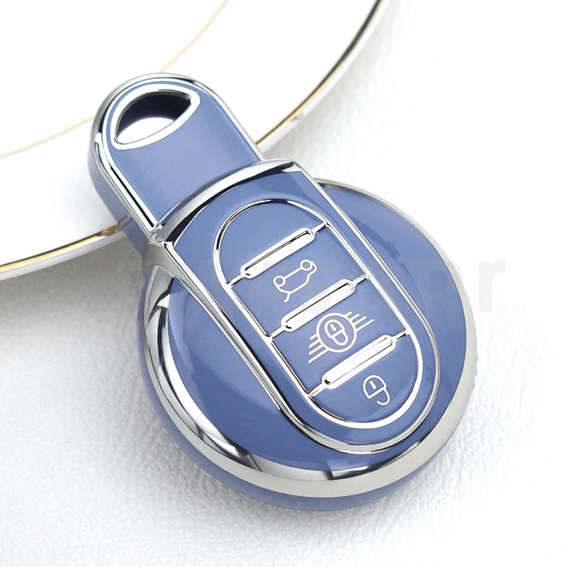 Чехол для автомобильного ключа Silver Edge из ТПУ для BMW Mini Cooper F55 F56 F57 F54 F60 JCW Clubman Countryman, автомобильный брелок, аксессуары