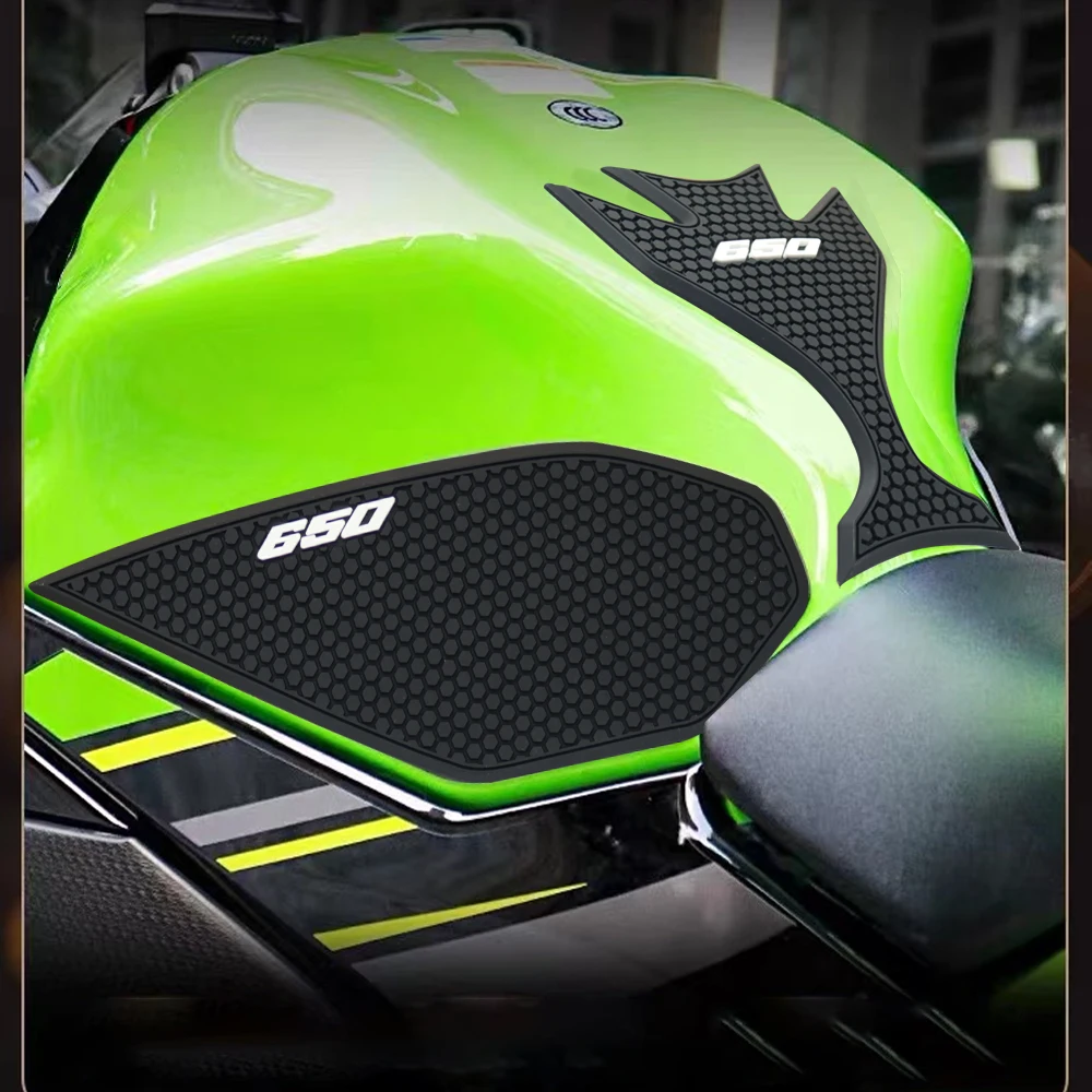 

Ninja650 z 650 специальные защитные наклейки на бак мотоцикла Наклейка газовая рукоятка на колено для Kawasaki Ninja 650 z650 2017 - 2024