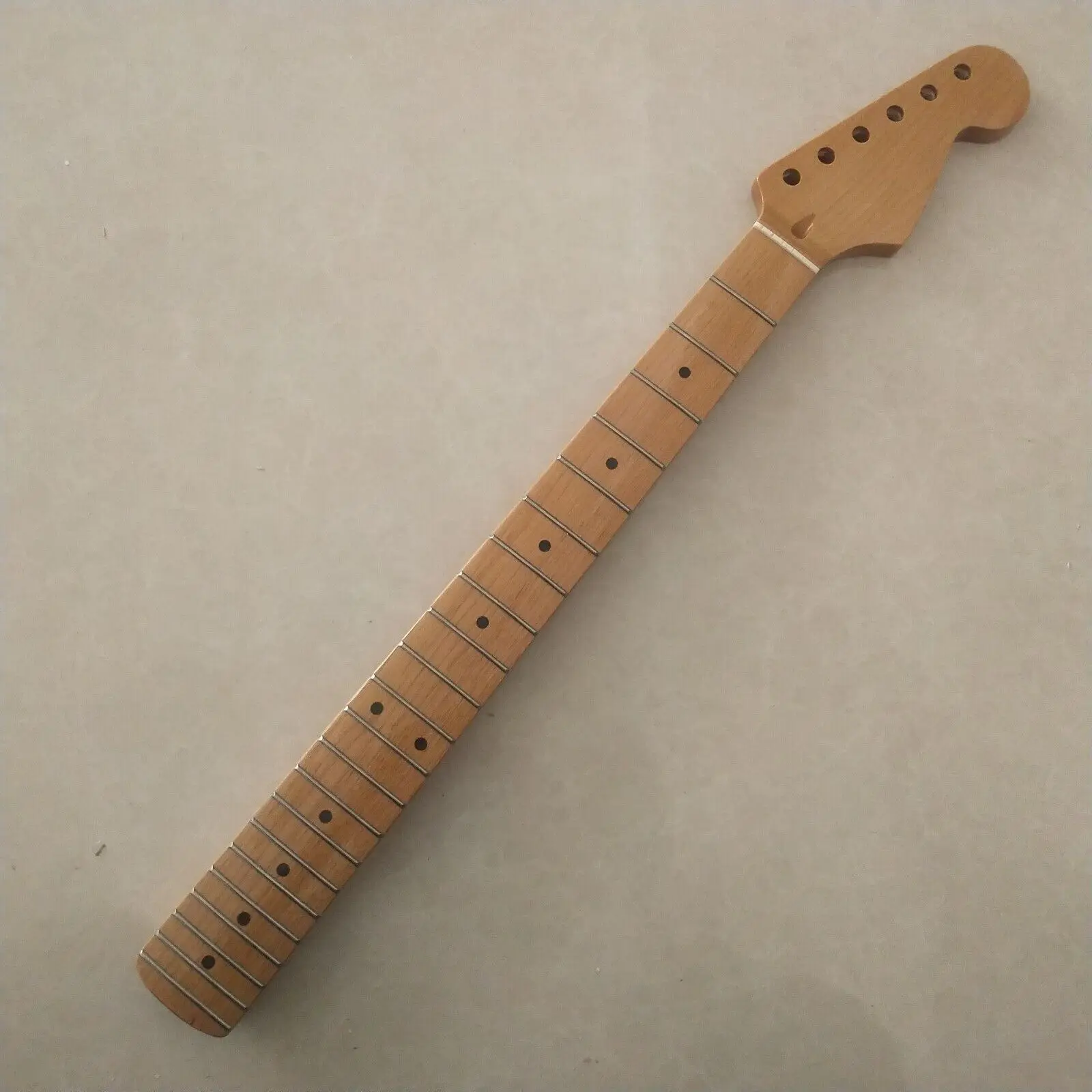 Roasted Maple Guitar Neck 22 Fret 25.5 Inch Fingerboard Dot Inlay enlarge